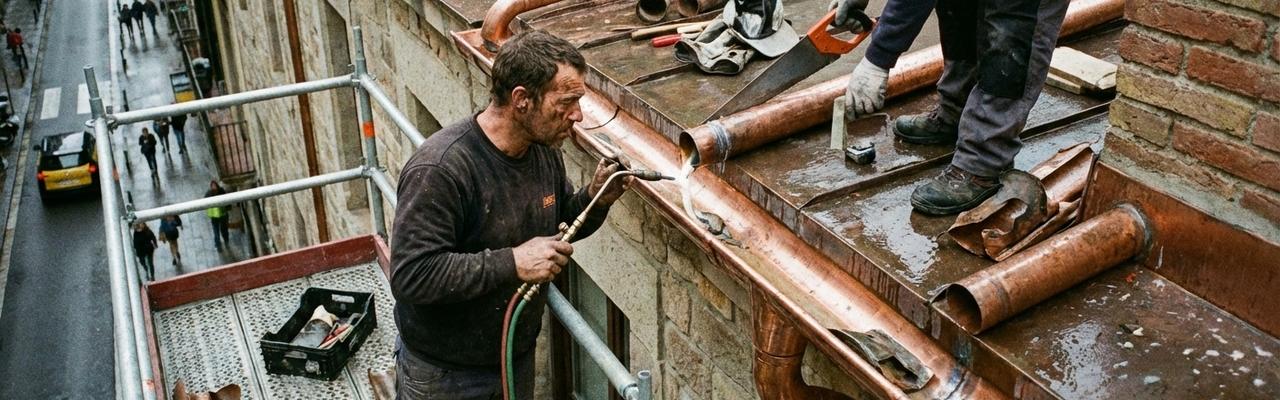 Montaje y reparación de bajantes y canalones en Granada